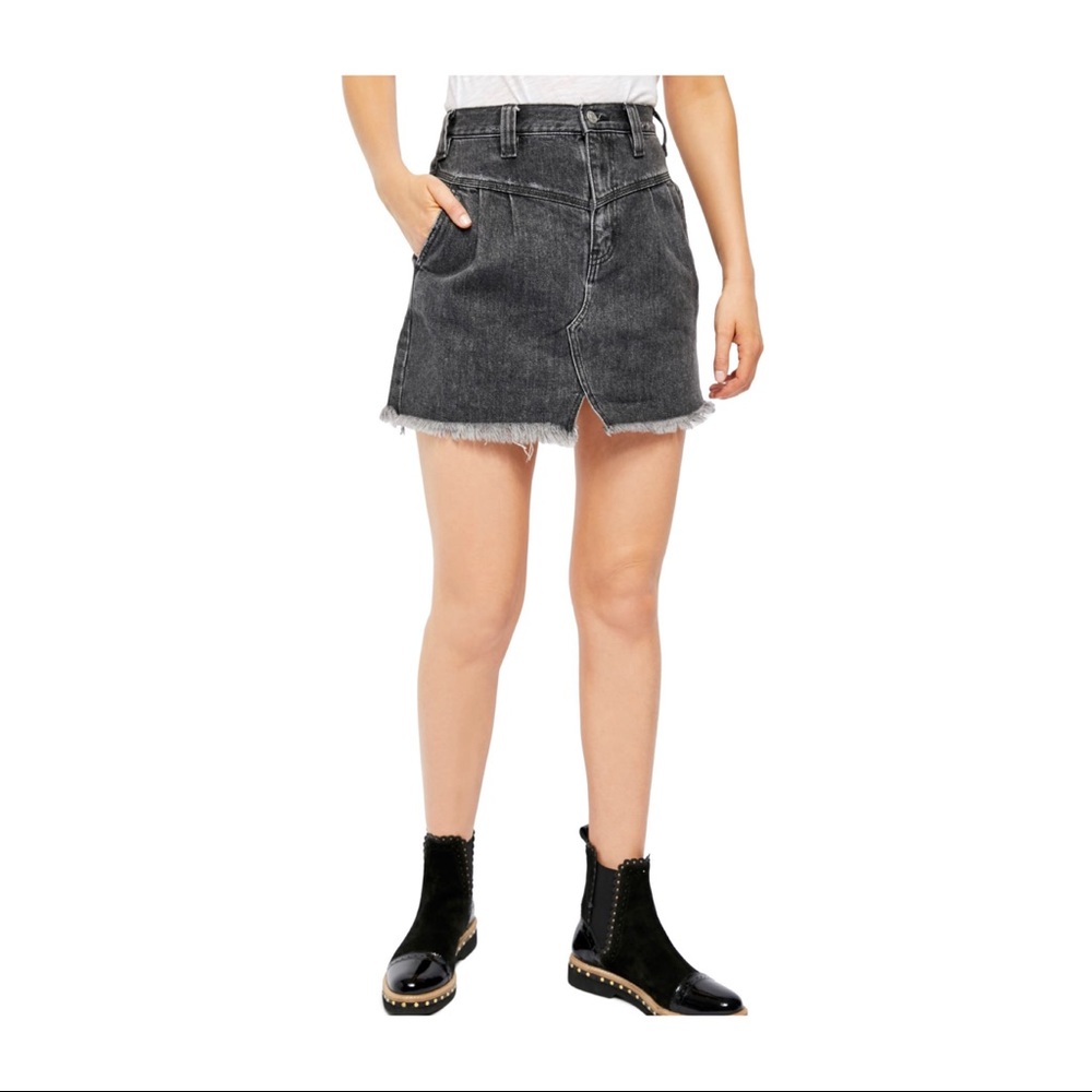 Free People 🕊 Sidecar Denim Miniskirt